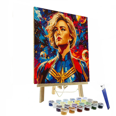 Brie Larson: Shattering Limits As Captain Marvel Paint By Numbers Kits