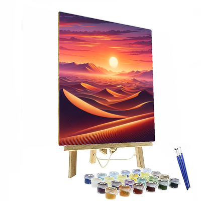 Serene Desert Sunset Paint By Number