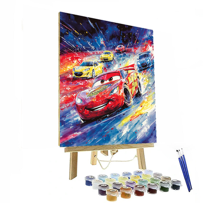 Cars Racing Fun - Disney Inspired Numbered Painting Kits