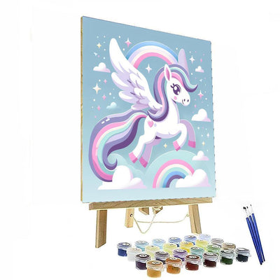 Mystical Pegasus In Flight Paint By Number