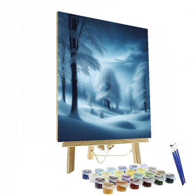 Winter's Serene Whisper Number Painting