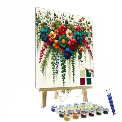 Floral Cascade Painting Number Kit