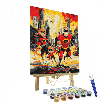 Incredibles Family Fitness Set - Disney Inspired Paint By Color