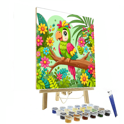 Poppy Parrot Painting By Numbers Kit