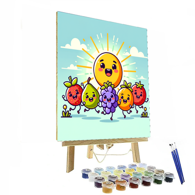 Fun Fruit Fiesta DIY Paint By Numbers