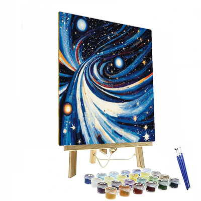 Wassily Kandinsky Inspired Cosmic Dance Of Stars  Paint By Numbers Kits