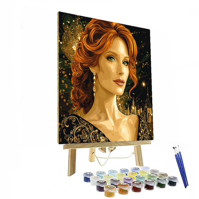 Jessica Chastain: A Strong Spirit In A World Of Shadows Painting Number Kit