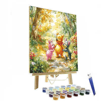 Winnie The Pooh's Hundred Acre Wood Adventure - Disney Inspired Number Painting