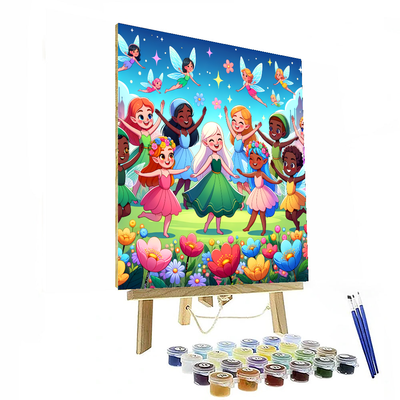 Bright Garden Fairies Paint By Number