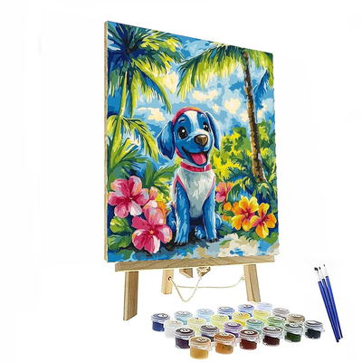 Stitch Tropical Fun - Disney Inspired Numbered Painting Kits