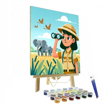 Wild Adventure Safari Painting Number Kit