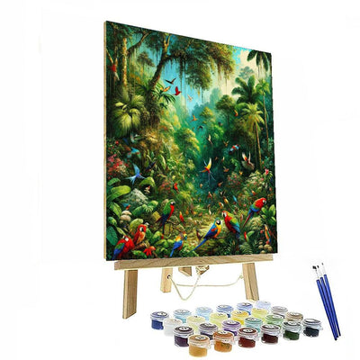 Tropical Rainforest Symphony Painting By Numbers Kit