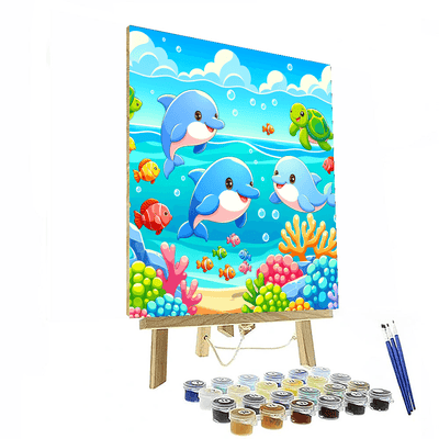 Dreamy Ocean Creatures Painting By Numbers Kit