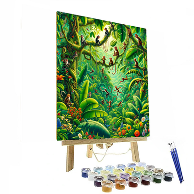 Jungle Wonders Number Painting