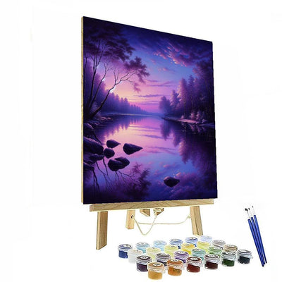 Twilight River Reflections Painting By Numbers Kit