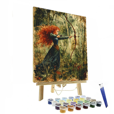 Merida's Brave Heart - Disney Inspired Painting Number Kit