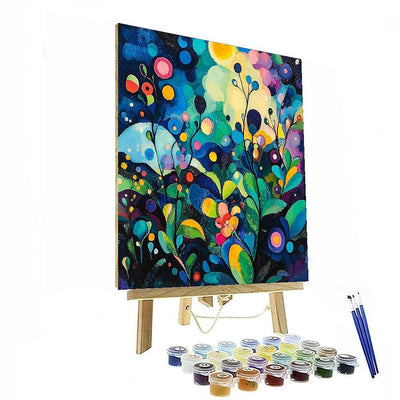 Wassily Kandinsky Inspired Celestial Blossom Abstraction  Painting By Numbers Kit