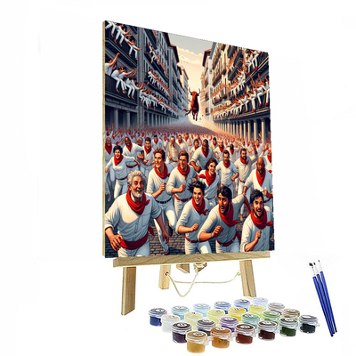 San Fermin - Pamplona, Spain Painting By Numbers Kit