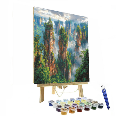 Zhangjiajie National Forest Park - Hunan Painting Number Kit