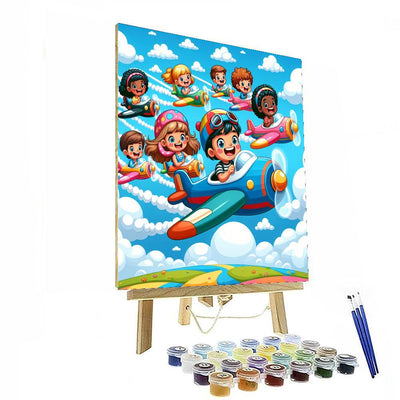 Pint-sized Pilots Painting By Numbers Kit