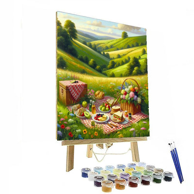 Traditional Countryside Picnic Numbered Painting Kits