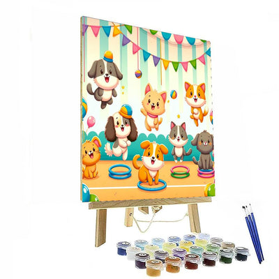 Whimsical Pet Show Numbered Painting Kits