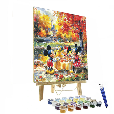 Mickey And Friends' Picnic Party - Disney Inspired Paint By Color