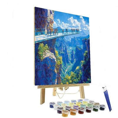 Zhangjiajie Glass Bridge Numbered Painting Kits