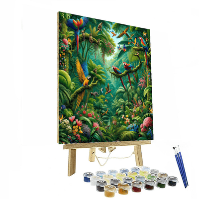 Tropical Jungle Painting Number Kit