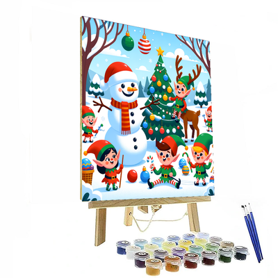 Charming Christmas Creatures DIY Paint By Numbers