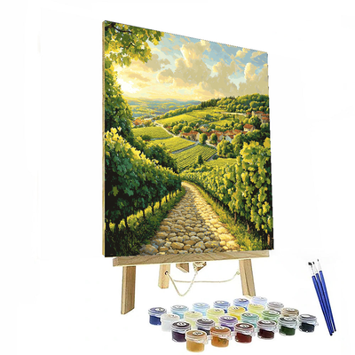 Paul Cezanne Inspired Post-Impressionist Vineyard Retreat  Paint By Numbers Kits