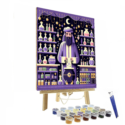 Whimsical Wizard Workshop Painting Number Kit