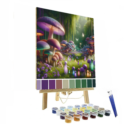 Fairyland Mushroom Meadow DIY Paint By Numbers