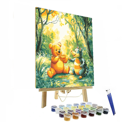 Pooh's Honey Harvest - Disney Inspired Paint By Number