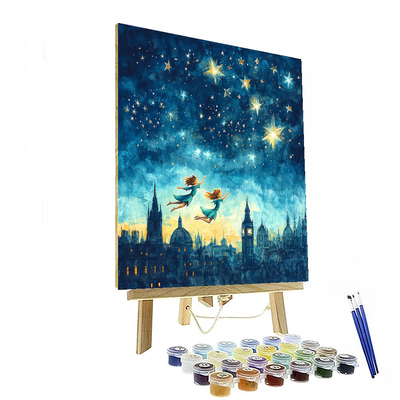 Peter Pan And Wendy's Sky Adventure - Disney Inspired Painting Number Kit