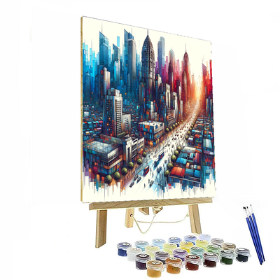 Urban Chic Cityscape Paint By Numbers Art