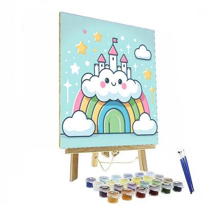 Cheerful Cloud Castle Number Painting