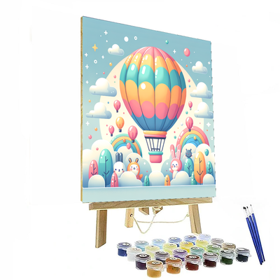 Dreamy Hot Air Balloon Paint By Number