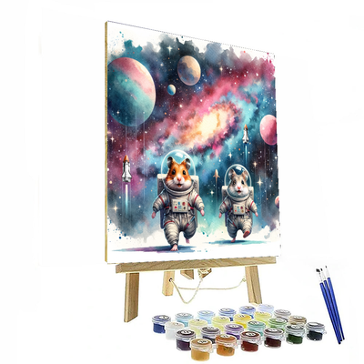 Space Hamsters Paint By Numbers