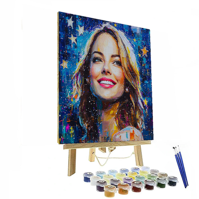 Emma Stone: Radiance Of A La La Land Dreamer Painting Number Kit