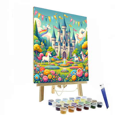 Colorful Castles DIY Paint By Numbers