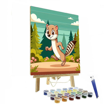 Wily Weasel Painting By Numbers Kit