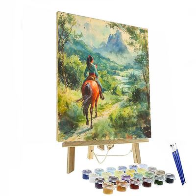 Mulan Brave Journey - Disney Inspired Paint By Numbers Kits