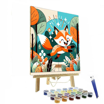 Joyful Adventure Fox Number Painting