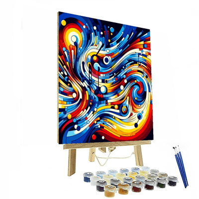 Dynamic Abstract Symphony Painting By Numbers Kit