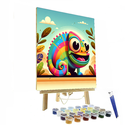 Cheery Chameleon Paint By Numbers Kits