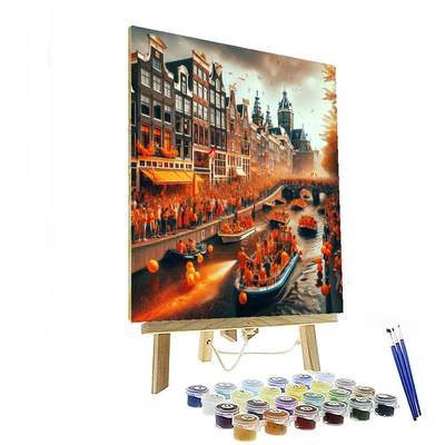 King's Day - Amsterdam, Netherlands Numbered Painting Kits