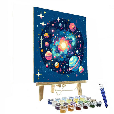 Galaxy Starry Nights Number Painting