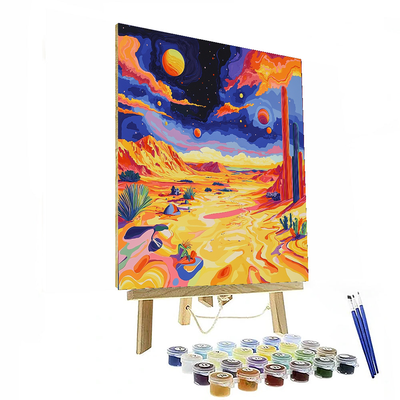 Dali Inspired Surreal Desert Dreams Paint By Numbers Kits