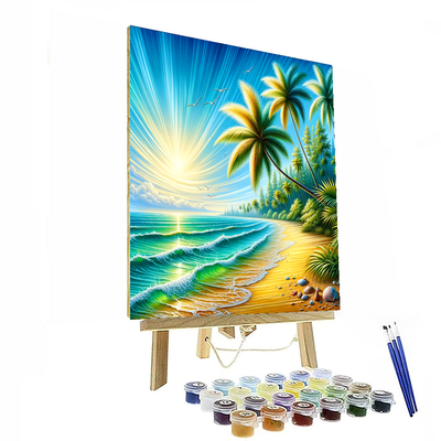 Breezy Tropical Escape Paint By Number